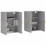 2 db betonszürke faliszekrény 69,5 x 34 x 90 cm