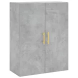 2 db betonszürke faliszekrény 69,5 x 34 x 90 cm