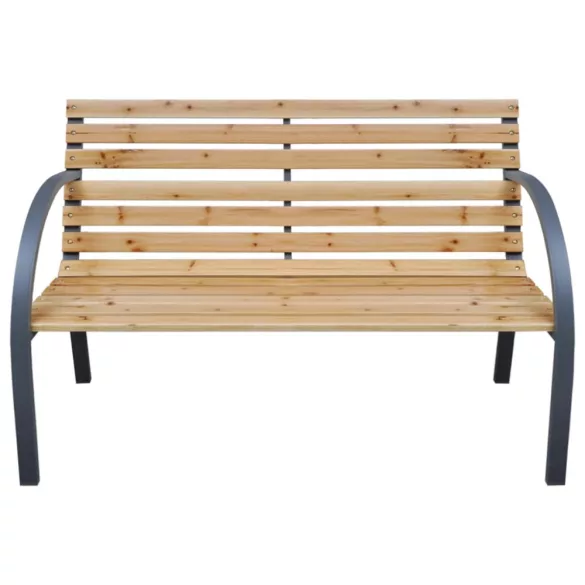 tömör fenyőfa kerti pad 112 cm