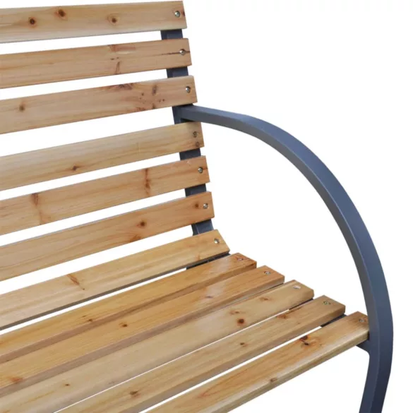 tömör fenyőfa kerti pad 112 cm
