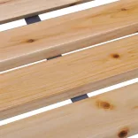 tömör fenyőfa kerti pad 112 cm