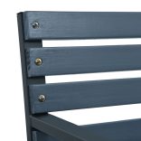 2 db szürke tömör fenyőfa és porszórt acél kerti szék