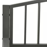 szürke acél kerti pad 120 cm