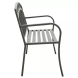 szürke kerti pad 120 cm