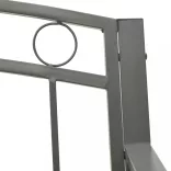 szürke kerti pad 120 cm