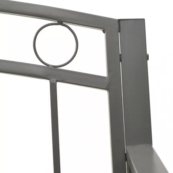 szürke kerti pad 120 cm