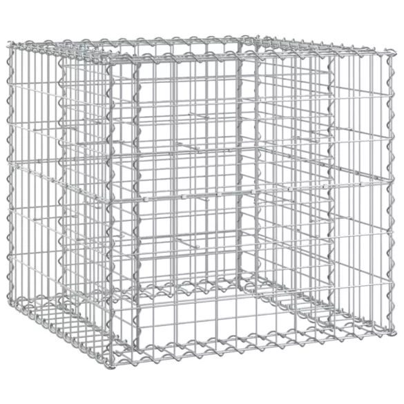 tömör fenyőfa kerti pad gabion kosárral