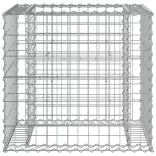 tömör fenyőfa kerti pad gabion kosárral