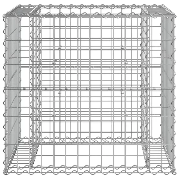 tömör fenyőfa kerti pad gabion kosárral