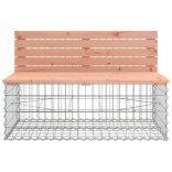tömör duglászfenyő gabion kerti pad 347x71x65,5 cm