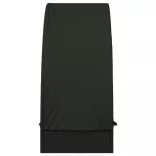 fekete polyrattan napágy kerek tetővel 211 x 57 x 140 cm