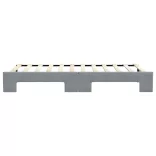 világosszürke kihúzható szövet heverő 90 x 200 cm