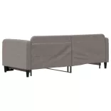 tópszínű kihúzható szövet heverő 80 x 200 cm