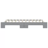 világosszürke kihúzható szövet heverő 100 x 200 cm