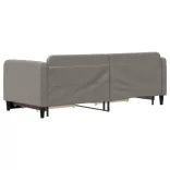 tópszínű kihúzható bársonyheverő fiókokkal 80 x 200 cm