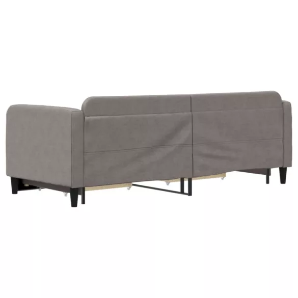 tópszínű kihúzható bársonyheverő fiókokkal 80 x 200 cm