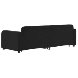 fekete kihúzható bársony heverő 80 x 200 cm
