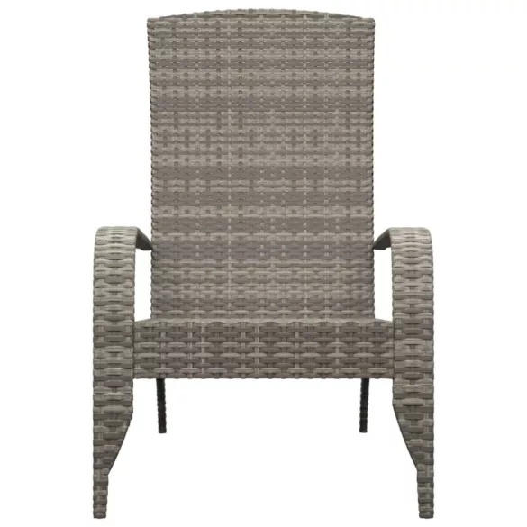 szürke polyrattan Adirondack kerti szék