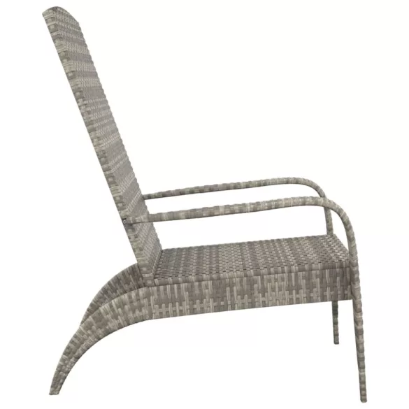 szürke polyrattan Adirondack kerti szék