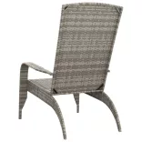 szürke polyrattan Adirondack kerti szék