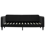 fekete kihúzható bársony heverő 80 x 200 cm