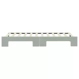 világosszürke kihúzható bársony heverő 90 x 200 cm