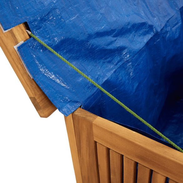 tömör akácfa kerti tárolóláda 75x75x58 cm