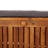 tömör akácfa kerti tárolópad párnával 91 cm