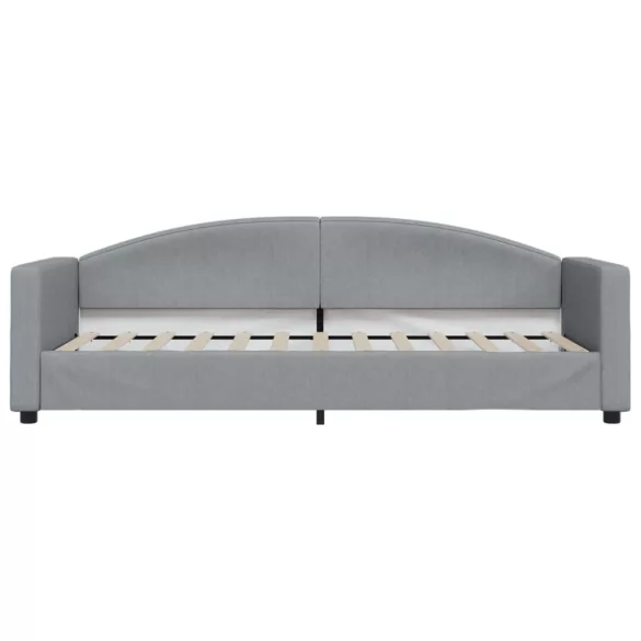 világosszürke kihúzható szövet heverő 80 x 200 cm