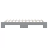 világosszürke kihúzható szövet heverő 80 x 200 cm