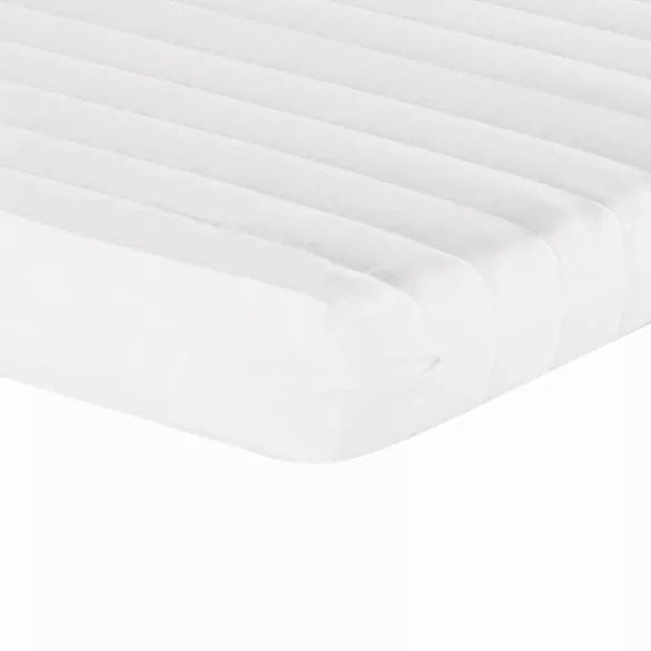 világosszürke kihúzható szövet heverő matracokkal 100 x 200 cm