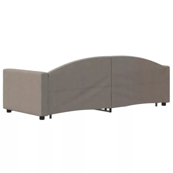 tópszínű kihúzható bársonyheverő fiókokkal 80 x 200 cm