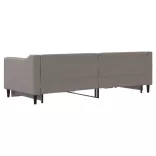 tópszínű kihúzható szövet heverő 80 x 200 cm