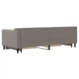 tópszínű kihúzható bársonyheverő fiókokkal 80 x 200 cm