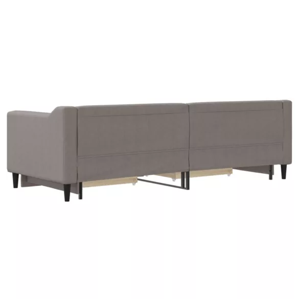 tópszínű kihúzható bársonyheverő fiókokkal 80 x 200 cm