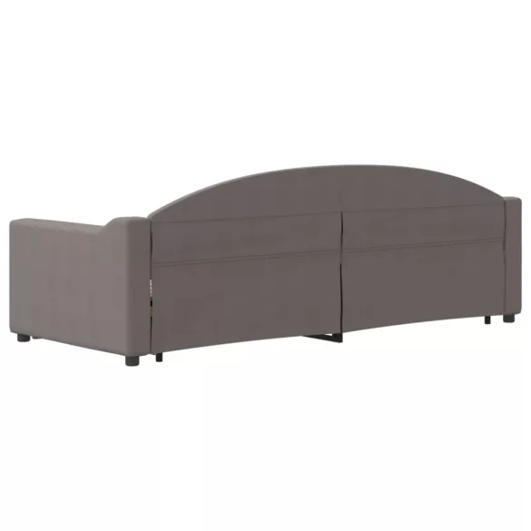 tópszínű kihúzható bársonyheverő fiókokkal 80 x 200 cm