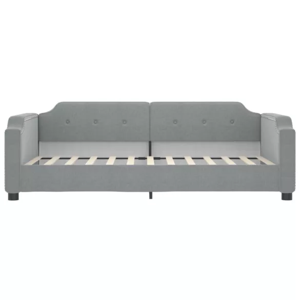 világosszürke kihúzható szövet heverő 80 x 200 cm