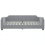 világosszürke kihúzható szövet heverő 90 x 200 cm