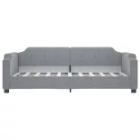 világosszürke kihúzható szövet heverő 90 x 190 cm