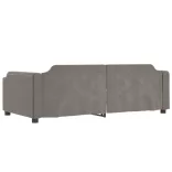 tópszínű kihúzható bársonyheverő fiókokkal 80 x 200 cm