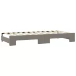 tópszínű kihúzható bársonyheverő fiókokkal 80 x 200 cm