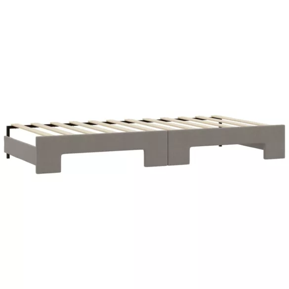 tópszínű kihúzható bársonyheverő fiókokkal 80 x 200 cm