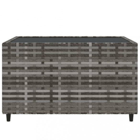 4 részes szürke polyrattan kerti ülőgarnitúra párnákkal