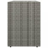 szürke polyrattan kerti tárolószekrény 100 x 55,5 x 80 cm