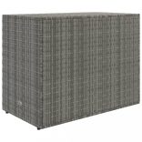 szürke polyrattan kerti tárolószekrény 100 x 55,5 x 80 cm