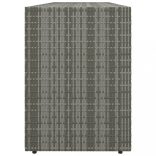 szürke polyrattan kerti tárolószekrény 198 x 55,5 x 80 cm