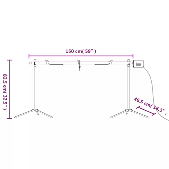 rozsdamentes acél automata grillsütő motorral 150x46,5x82,5 cm