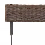 2 db barna polyrattan összecsukható bisztrószék