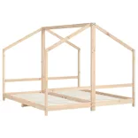 tömör fenyőfa gyerekágykeret 2 x (90 x 200) cm