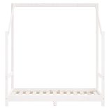 fehér tömör fenyőfa gyerekágykeret 2 x (70 x 140) cm